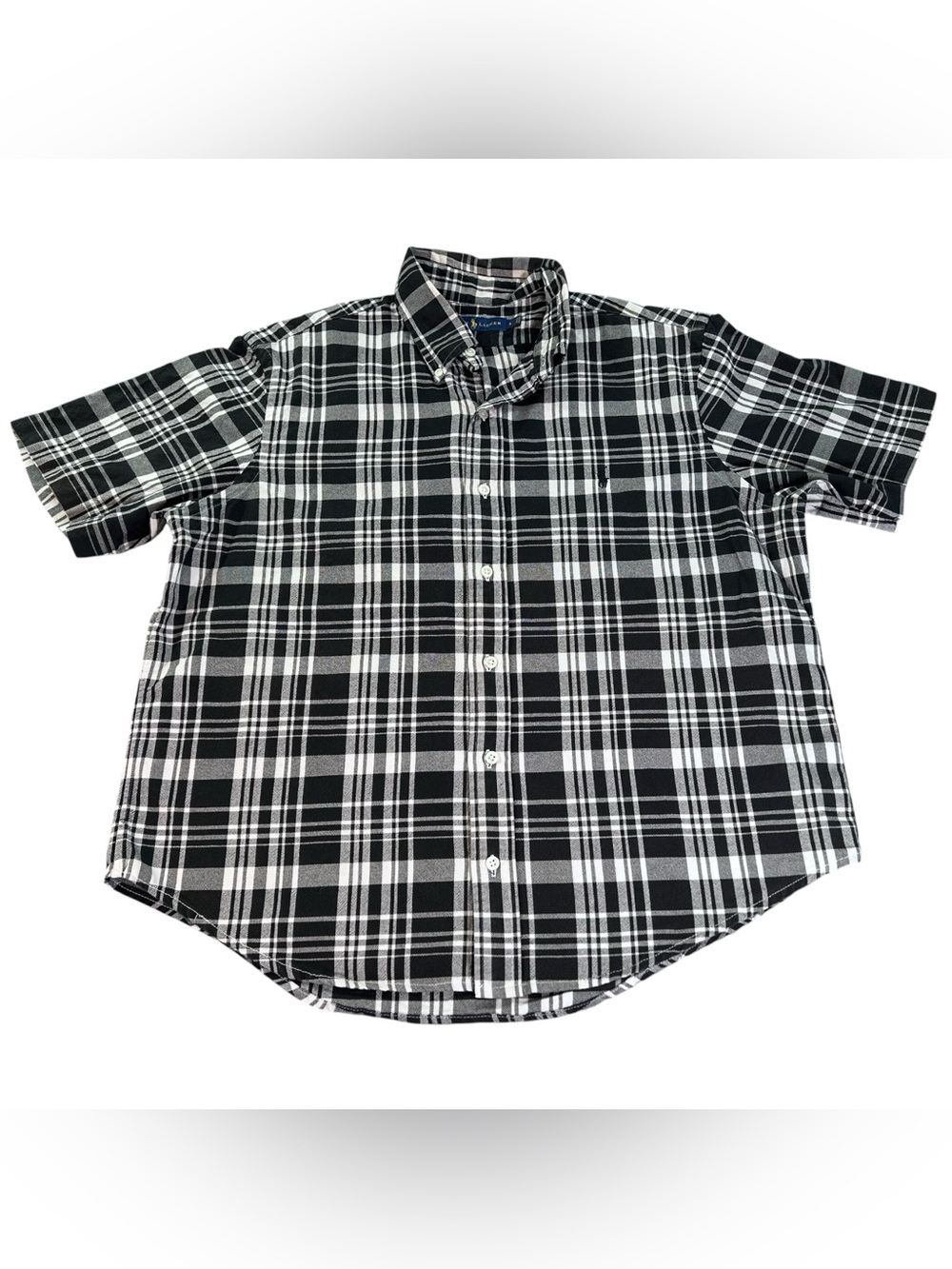Vintage 90s Y2K Polo Ralph Lauren Blake Plaid Shirt Men’s L Short Sleeve